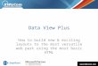The power of data view plus web part