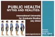 Public Health: Myths and Realities