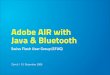 Adobe AIR with Merapi Java and RoomWare Bluetooth