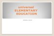 Universal Elementary Education of Children in India