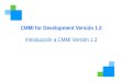 CMMI for Development Versión 1.2 Introducción a CMMI Versión 1.2