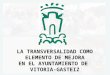 LA TRANSVERSALIDa LA TRANSVERSALIDAD COMO ELEMENTO DE MEJORA EN EL AYUNTAMIENTO DE VITORIA-GASTEIZ