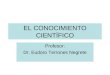 EL CONOCIMIENTO CIENTÍFICO Profesor: Dr. Eudoro Terrones Negrete