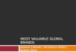 MOST VALUABLE GLOBAL BRANDS Aguilar Celeste / Alcántara Aidee / Rueda Zaira