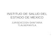 1 INSTITUO DE SALUD DEL ESTADO DE MEXICO JURISDICCION SANITARIA TLALNEPANTLA