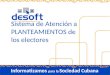 Sistema de Atención a PLANTEAMIENTOS de los electores Informatizamos para la Sociedad Cubana