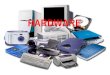 HARDWARE. HARDWARE Y SOFTWARE Hardware: conjunto de dispositivos físicos que integran el ordenador: unidad central de proceso, monitor, teclado, unidad