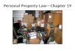 Personal property Law--Gifts and Bailments