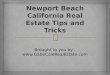 Newport Beach California Real Estate Tips and Tricks