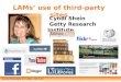 Libraries, Archives, and Museums Use of Social Media Sites, by Cyndi Shein, 2012