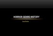 Horror genre history