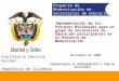 Modernización de Secretarías de Educación Ministerio de Educación Nacional República de Colombia Proyecto de Modernización de Secretarías de Educación