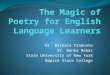 The magic of poetry for english language learners