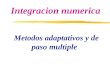 Integracion numerica Metodos adaptativos y de paso multiple