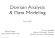 Domain Analysis & Data Modeling