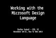 Stefan Szakal, Co-founder, X3 - Working with Microsoft's design language