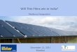 Thin film Solar  Photovoltaics  in India