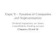 Taxation of Companies and Superannuation