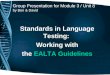 Standards In Language Testing