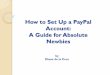 How to set up a pay pal account
