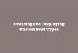 Custom Post Type - Create and Display