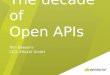 The Decade of Open APIs