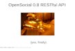 OpenSocial RESTful API