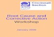 Root Cause And Corrective Action Workshop  Cinci Asq 2009