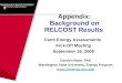 Background on RELCOST Results and Interpretation