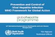 Prevention and Control of Viral Hepatitis Infection: WHO Framework for Global Action Prevention and Control of Viral Hepatitis Infection: WHO Framework