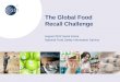 Food Safety: Effective Product Recall - using global standards