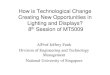 Lighting and Displays: How is Technology Change Creating New Opportunities in Them?