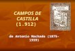 CAMPOS DE CASTILLA (1.912) de Antonio Machado (1875-1939)