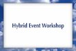 Hybrid Events for PCO's