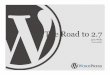 WordPress: The Road To 2.7