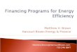 Financing Programs for Energy Efficiency