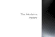 Power point modern poetry -goes with handout