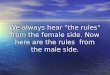 Men's Rules