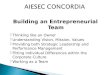 Concordia AIESEC "Building an Entrepreneurial Team"