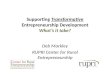 Gathering 2011 Breakout Session - Entrepreneurship - Supporting Transformative Entrepreneurship Development - Deb Markley of RUPRI