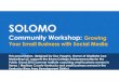2013 EPG Social Media (SOLOMO) Community Workshop Slide Deck