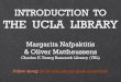 Introduction to UCLA Library (Graduate Student Orientation)