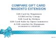 Compare Magento Gift Card extension