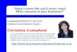 Business Acceleration Intensive with Executive Coach, Christine Comaford