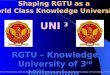 UNI3 Vision for RGTU