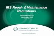 Skoda Minotti Speaker Series: IRS Repair & Maintenance Regulations
