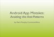 Android App Mistakes: Avoiding the Anti-Patterns