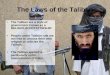 The laws of the Taliban