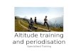 Altitude training and periodisation