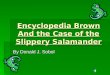 Encyclopedia Brown and the Case of the Slippery Salamander story slides